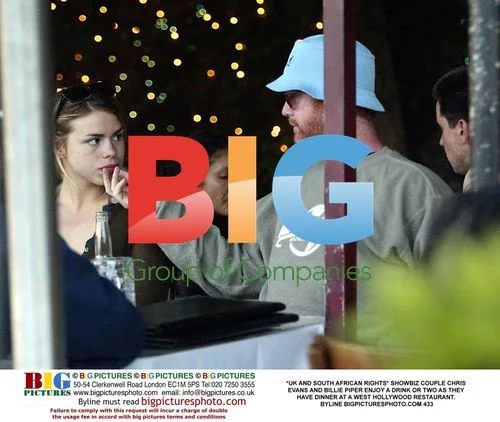 Chris Evans and Billie Piper Enjoy Dinner in LA