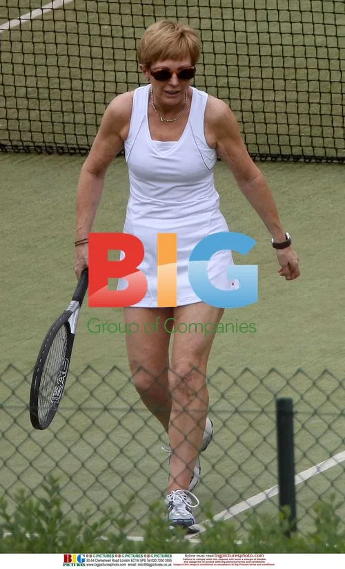 Anne Robinson Leaves House for Tennis Lesson