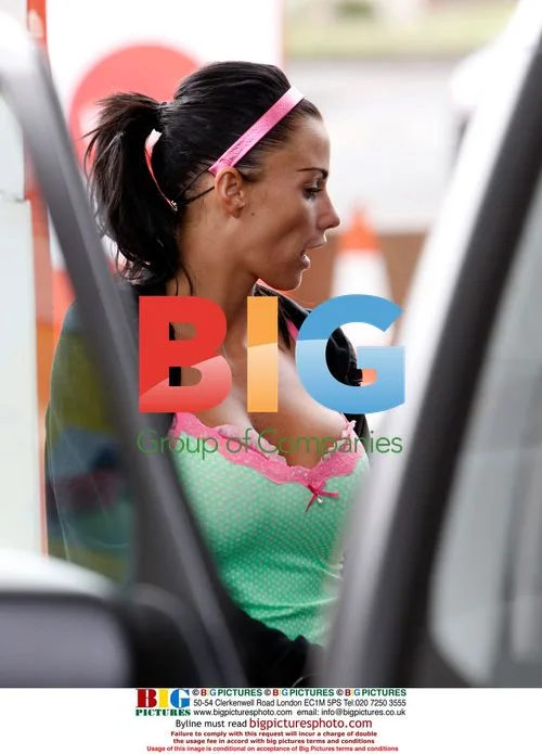 Katie Price Buys Petrol in London