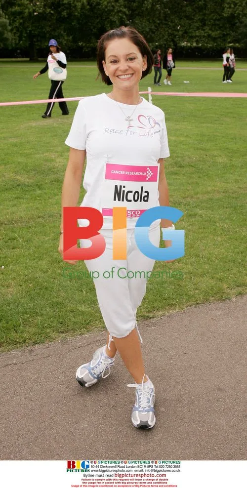 Liz Mclaren and Nicola Stapleton at Race for Life 2008