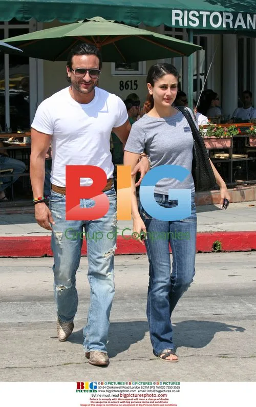 Saif Ali Khan Leaves Cafe Med with Mystery Woman