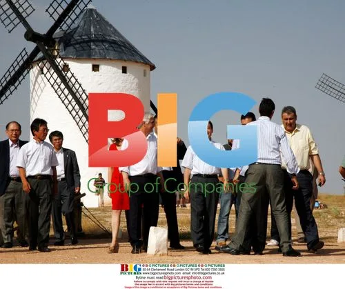 Japanese Prince Naruhito Visits Manchegos Windmill