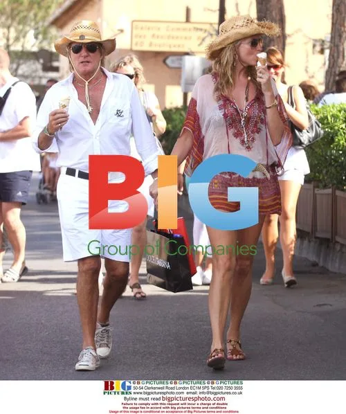 Rod Stewart and Family Vacation in Saint-Tropez