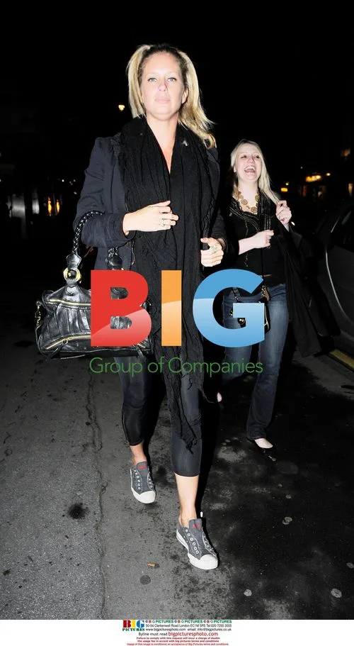 Rachel Hunter and friend at Roka Restaurant