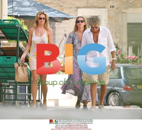 Rod Stewart and family in France