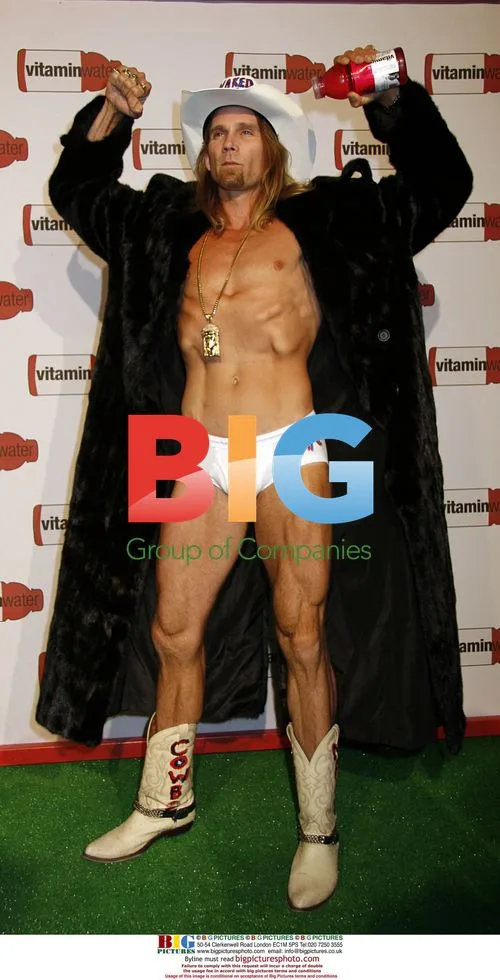The Naked Cowboy at Vitaminwater's MLB All-Star event