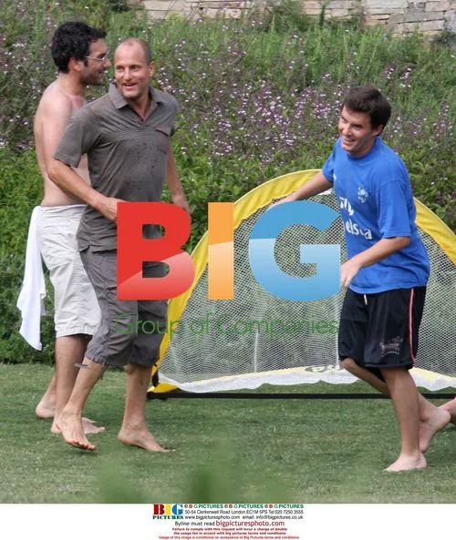 Owen Wilson & Woody Harrelson Football Game