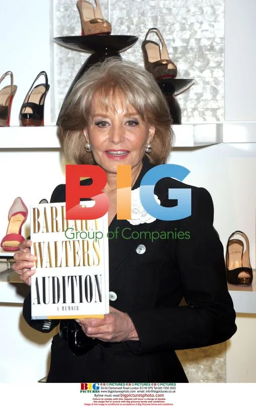 Barbara Walters signing book 'Audition' at Saks