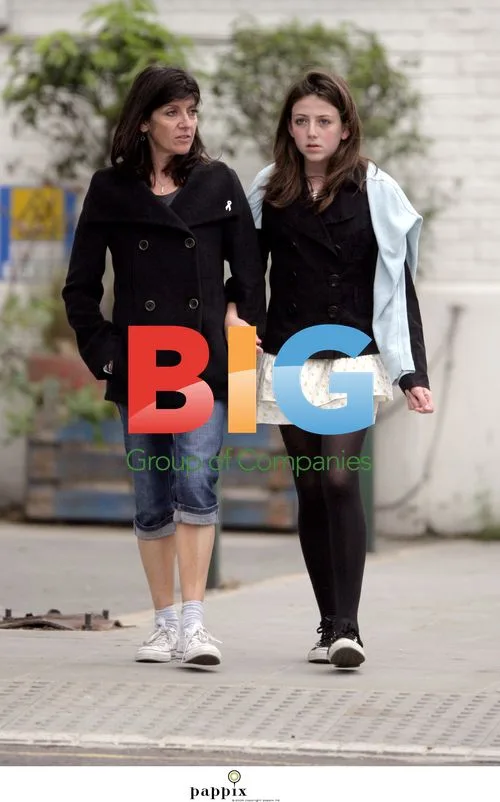 Emma Freud strolling with daughter in London