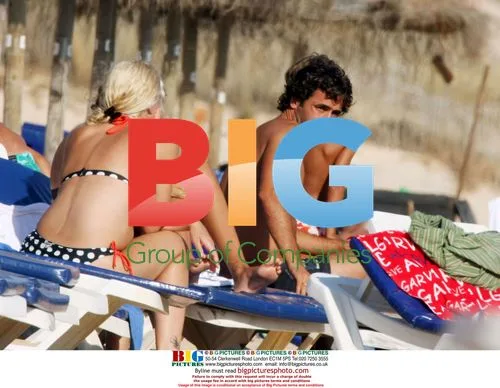 Real Madrid players relax on the beach