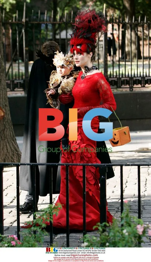 Rachel Weisz in Vibrant Red Costume