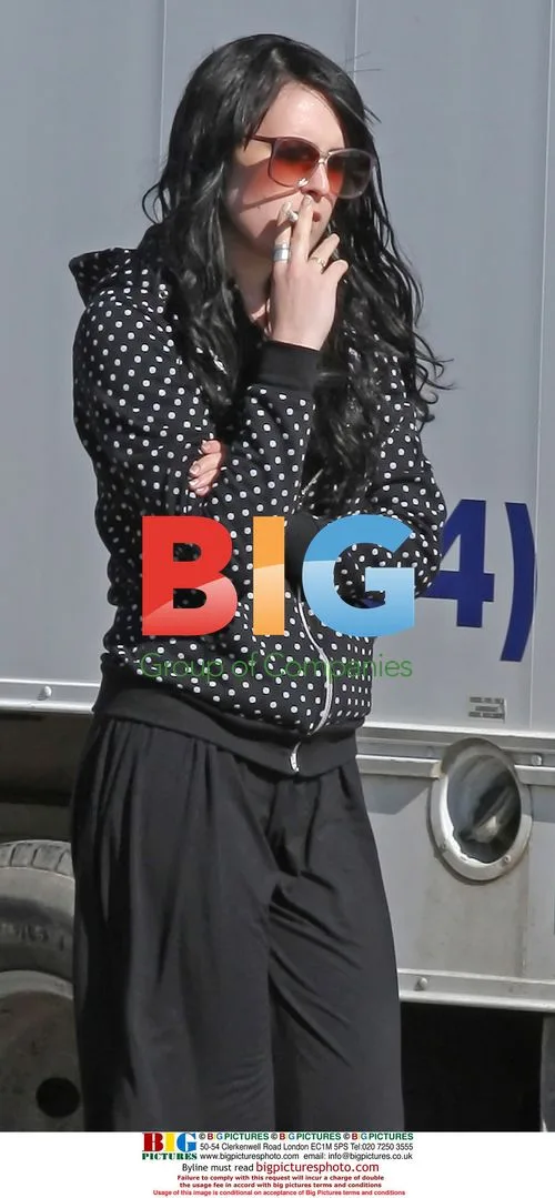 Rumer Willis on Cigarette Break
