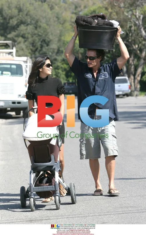 Camilla Alves and Matthew McConaughey with new baby