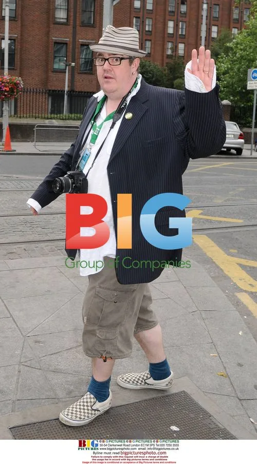 Comedian Phil Jupitus on Harcourt Street, Dublin