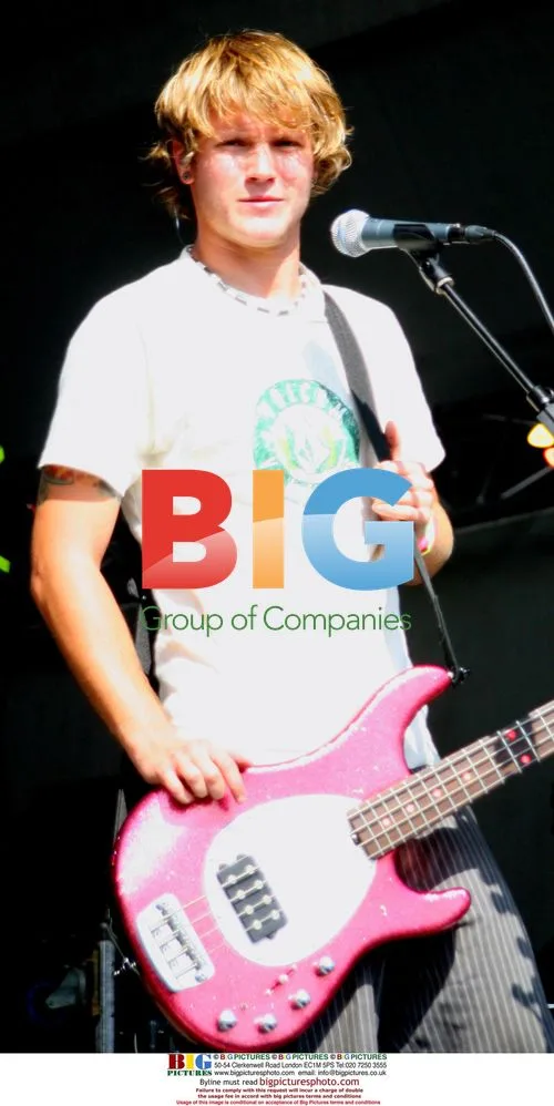 Dougie from Mcfly performing at Party In The Park