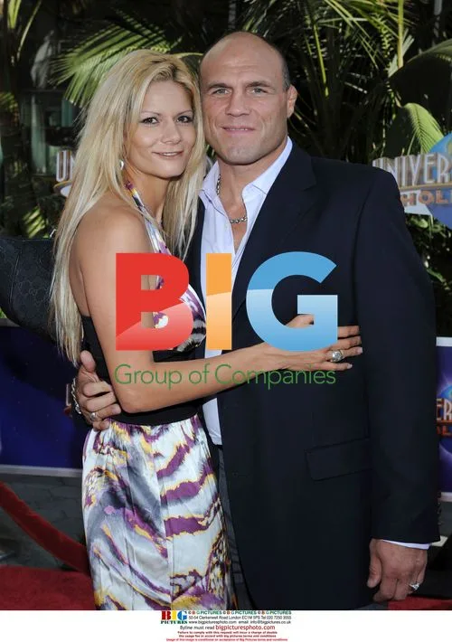 Randy Couture and wife Kim at 'The Mummy' premiere