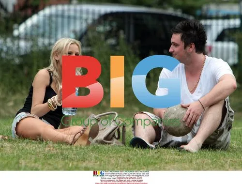 Big Brother stars spotted in London park