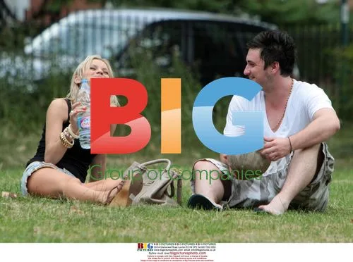 Big Brother Contestants Stephanie and Liam in London Park