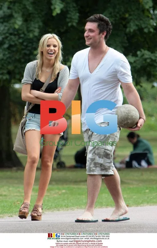 Big Brother stars spotted in London park