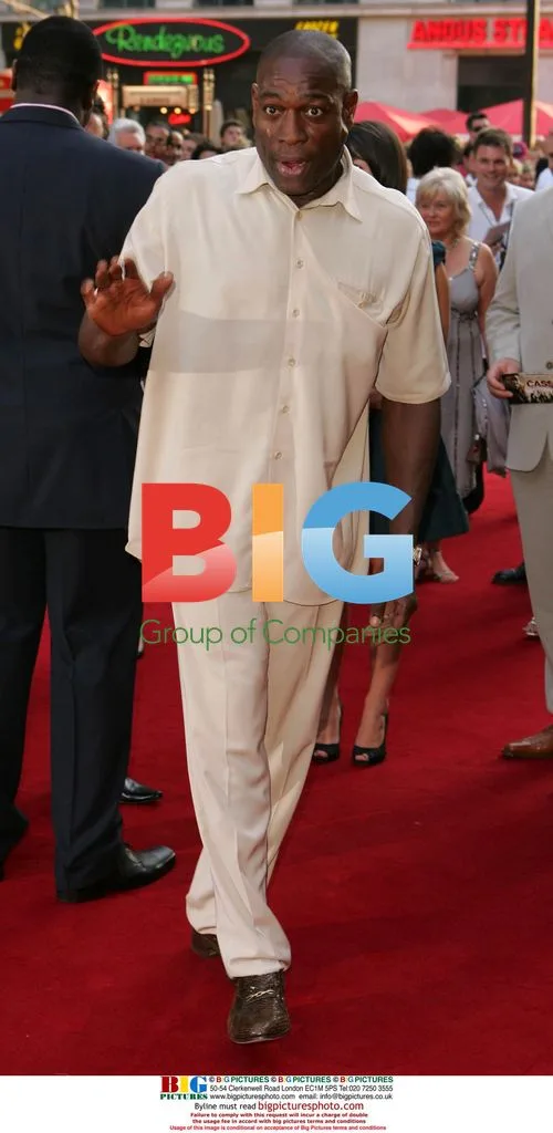 Frank Bruno at 'Cass' film premiere