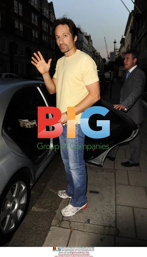 David Duchovny enjoys meal in London's West End