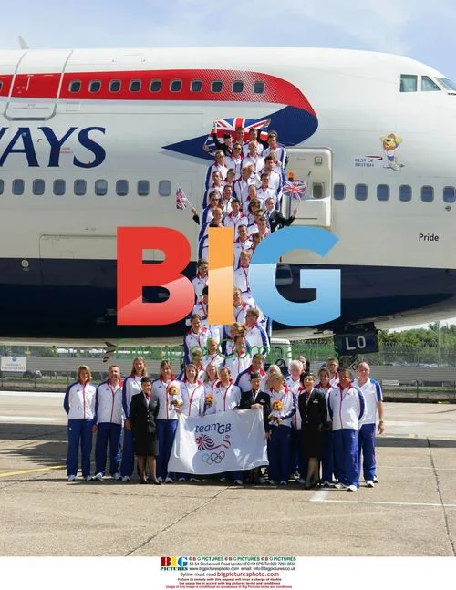 British Olympic Team Flies to Beijing