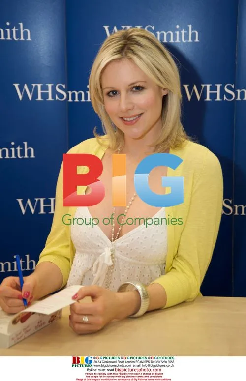 Abi Titmuss signing book in Sheffield