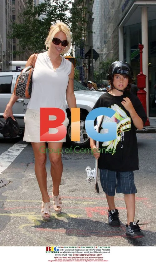 Pamela Anderson's Central Park Stroll with Son
