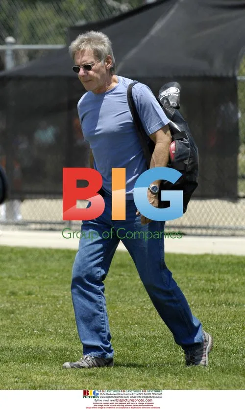 Harrison Ford and Calista Flockhart at Son's Baseball Game