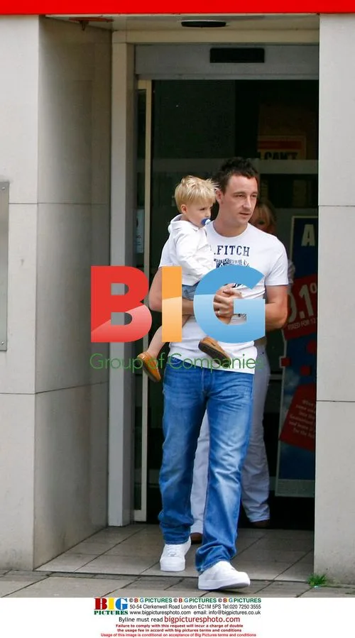 Chelsea captain John Terry with family in Surrey