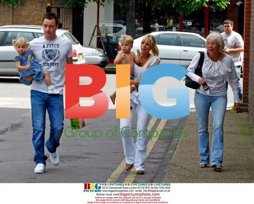 John Terry out with wife and family