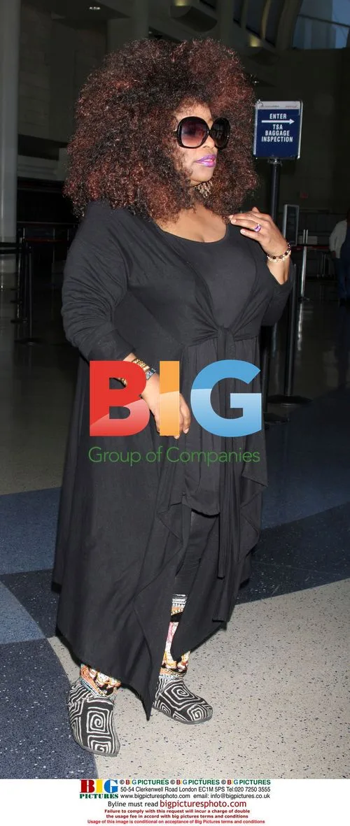 Chaka Khan Departs LAX