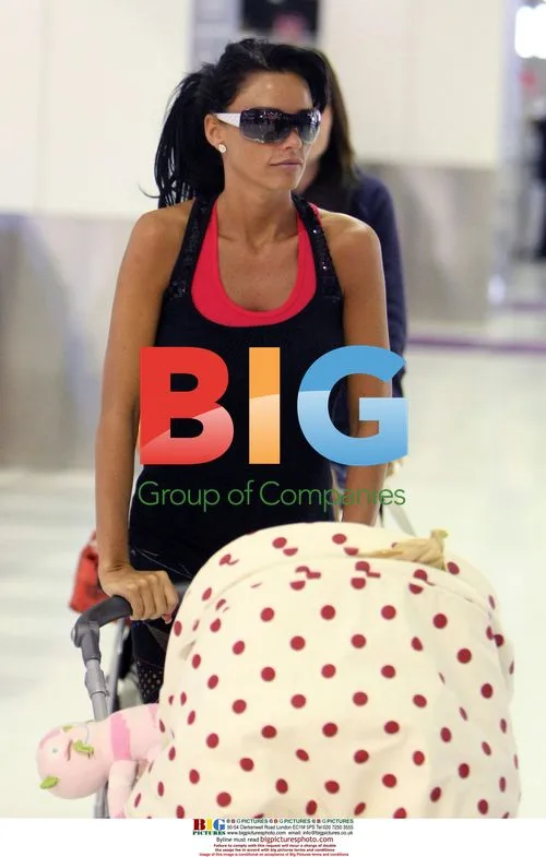 Katie Price and Family at Airport