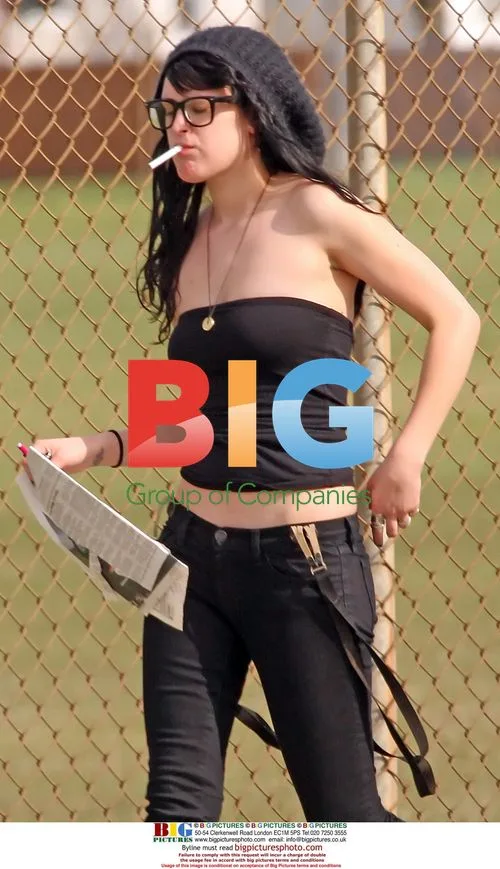 Rumer Willis on set of Movie Wild Cherry