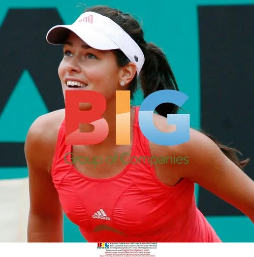 Ana Ivanovic reacts after point in French Open