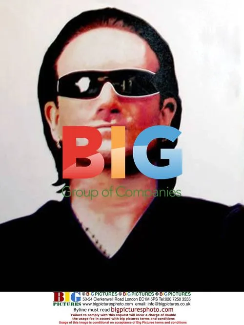 Steve Kaufman Displays 'Bono 2 Panel' Painting