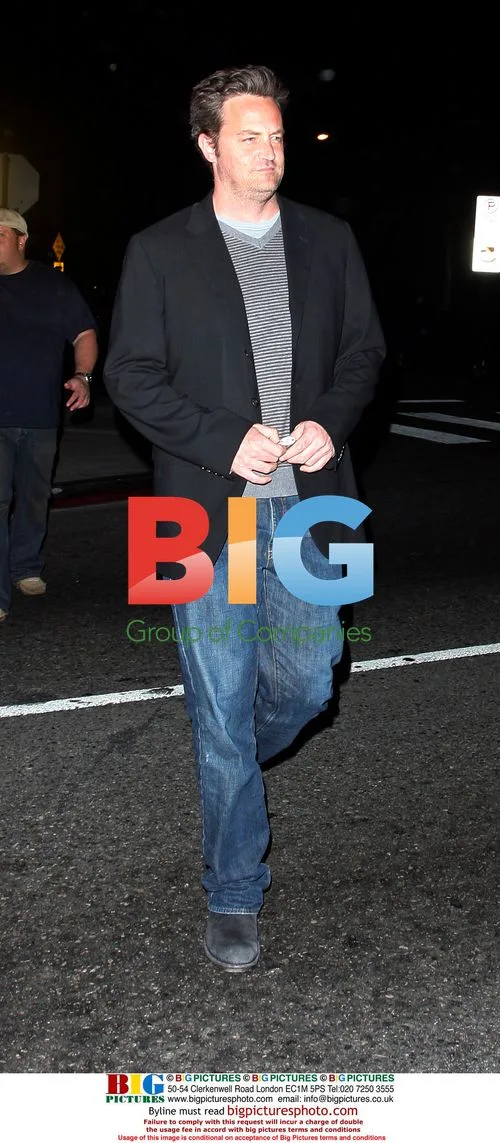 Matthew Perry Leaves Crown Bar in LA