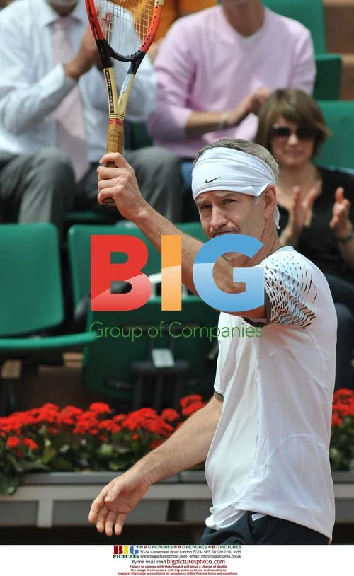 McEnroe and Darrys at French Open
