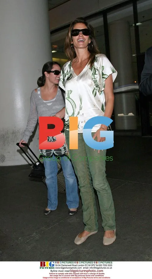 Cindy Crawford Arrives at LAX
