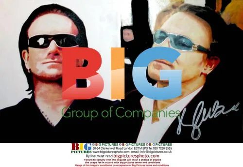 Steve Kaufman Displays 'Bono 2 Panel' Painting
