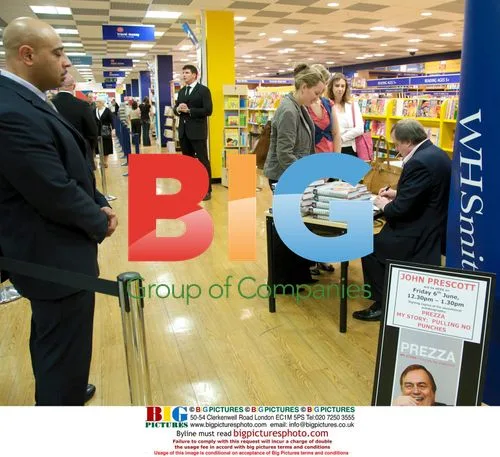 John Prescott's Book Signing with Small Crowd