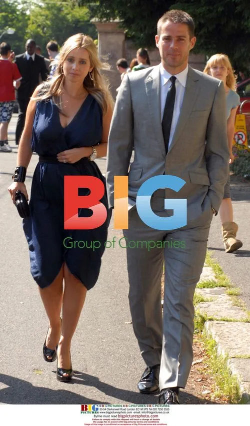 Louise and Jamie Rednapp attend Robbie Keane's wedding
