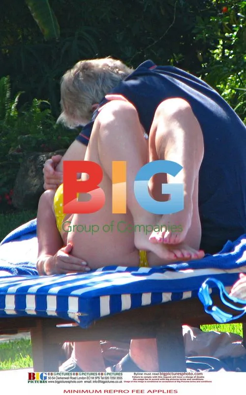 Chris Tarrant and Partner Jane on Beach