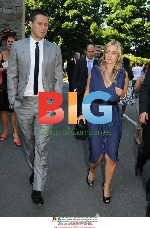 Louise Rednapp and Jamie Redknapp at Robbie Keane's Wedding