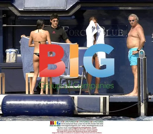 Flavio Briatore and Elisabetta Gregoracci on Yacht