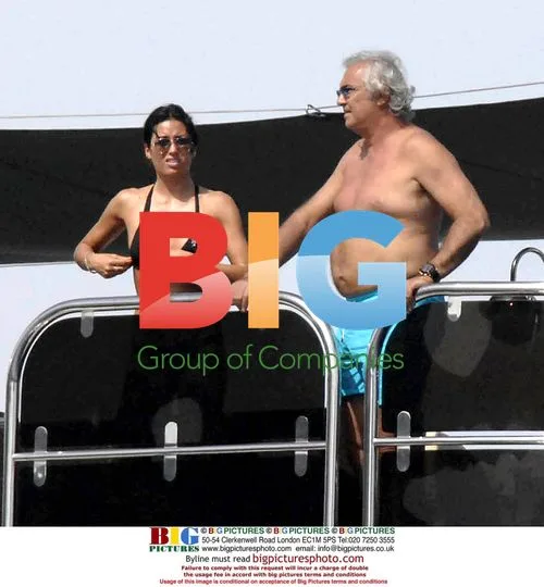 Flavio Briatore and Elisabetta Gregoracci on Yacht