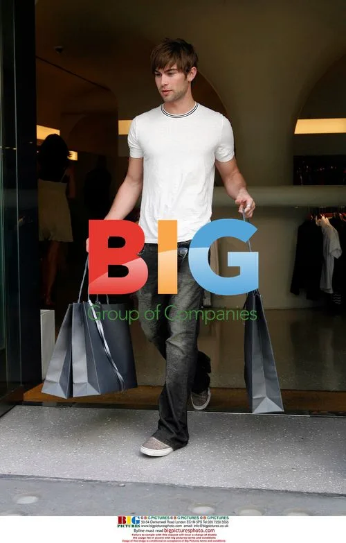 Chace Crawford shops and relaxes in London