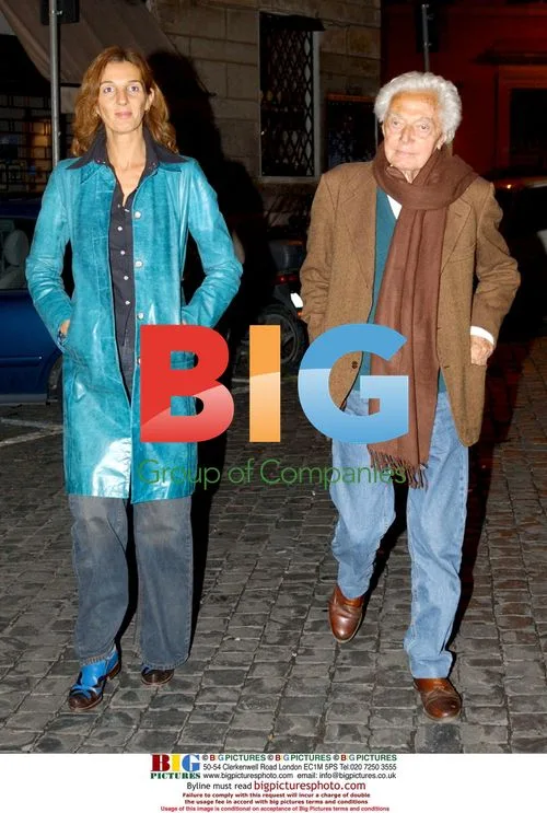 Director Dino Risi with Francesca D'Aloia in Rome