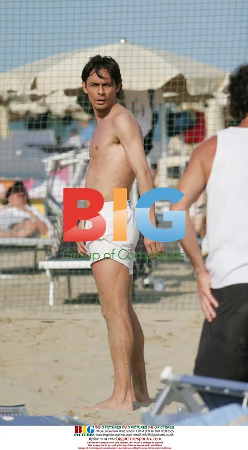 Filippo Inzaghi Playing Volleyball