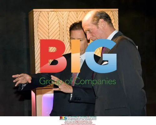 Viscount Linley and Duke of Kent at Grosvenor House Fair